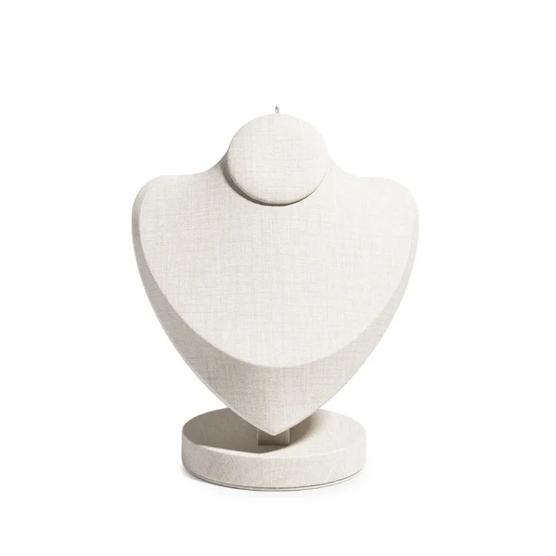 PU Leather Necklace Bust Window Counter Display Stand PU075