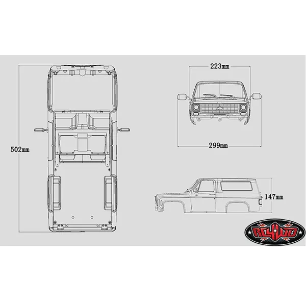 RC4WD Chevrolet Blazer Hard Body Complete Set