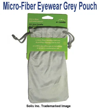 Red Micro-Fiber Eyewear Pouch with Draw String
