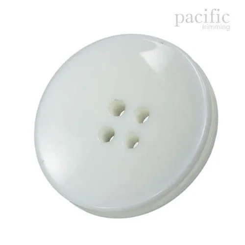 Round Concave 4 Hole Polyester Jacket Coat Button
