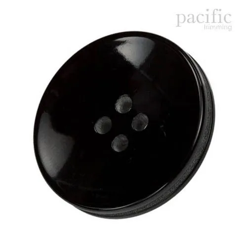 Round Concave 4 Hole Polyester Jacket Coat Button