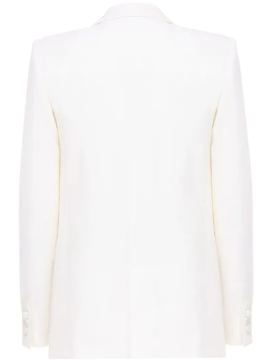 Saint Laurent   Classic wool blazer w/ satin lapels 