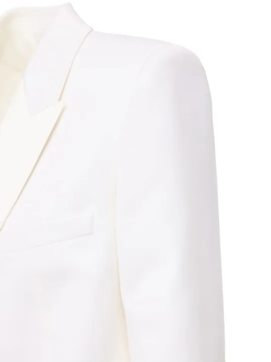 Saint Laurent   Classic wool blazer w/ satin lapels 