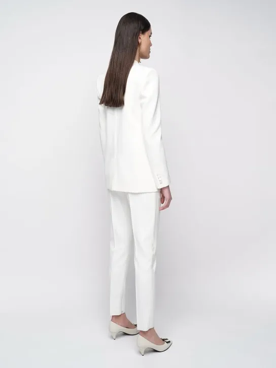 Saint Laurent   Classic wool blazer w/ satin lapels 