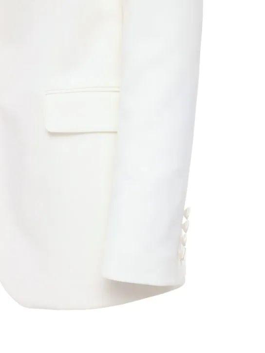 Saint Laurent   Classic wool blazer w/ satin lapels 