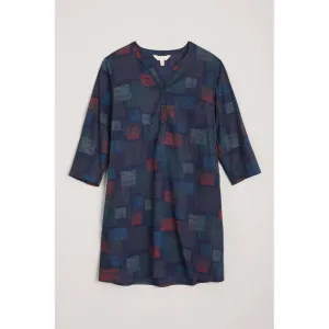 Seasalt Cliff Song Tunic Hatched Squares Maritime
