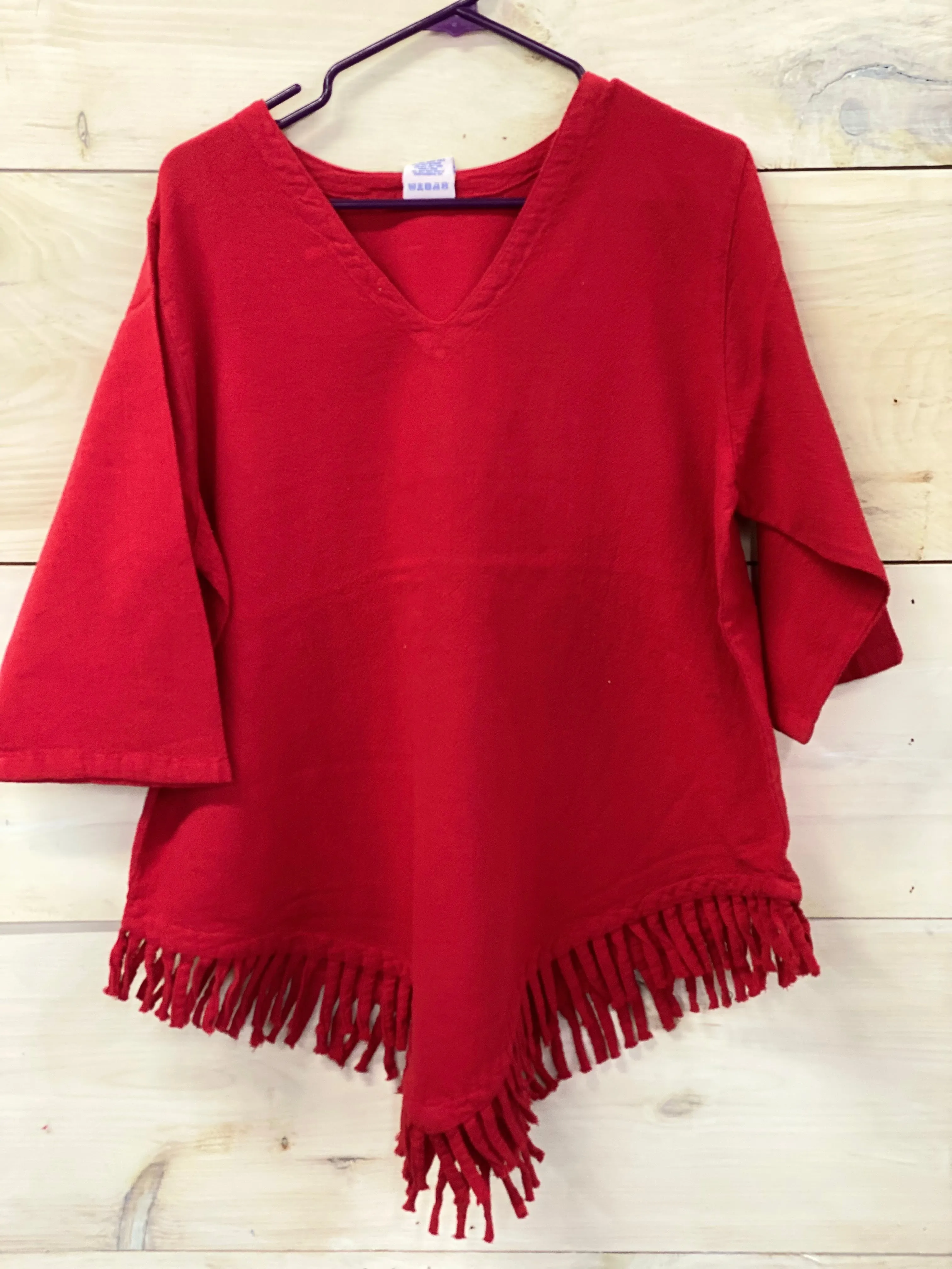 Sedona Fringe Linen Top