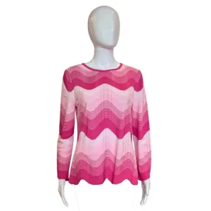 Shelly Scalloped Tunic | Pink