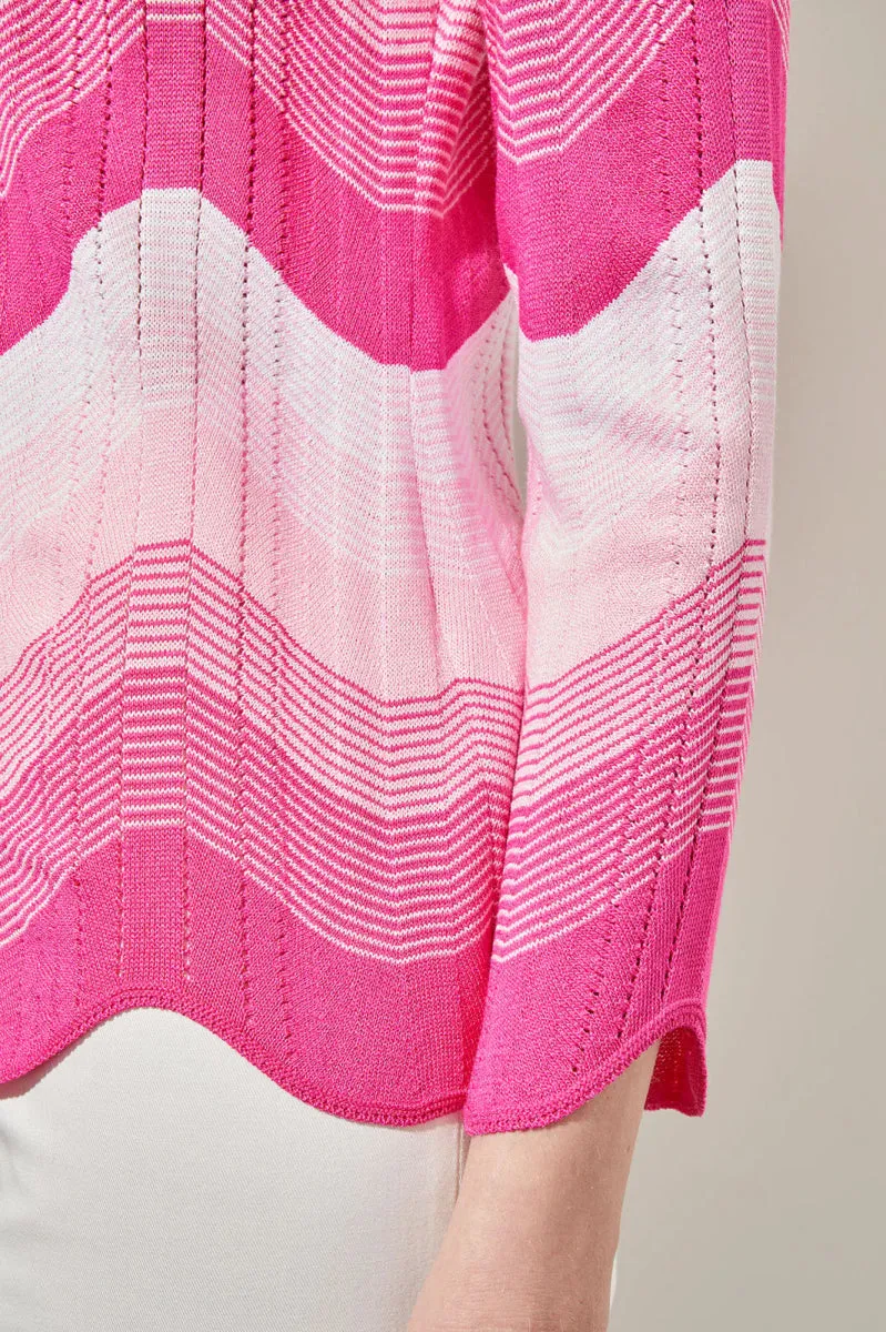 Shelly Scalloped Tunic | Pink