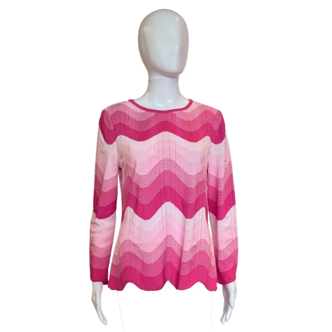Shelly Scalloped Tunic | Pink