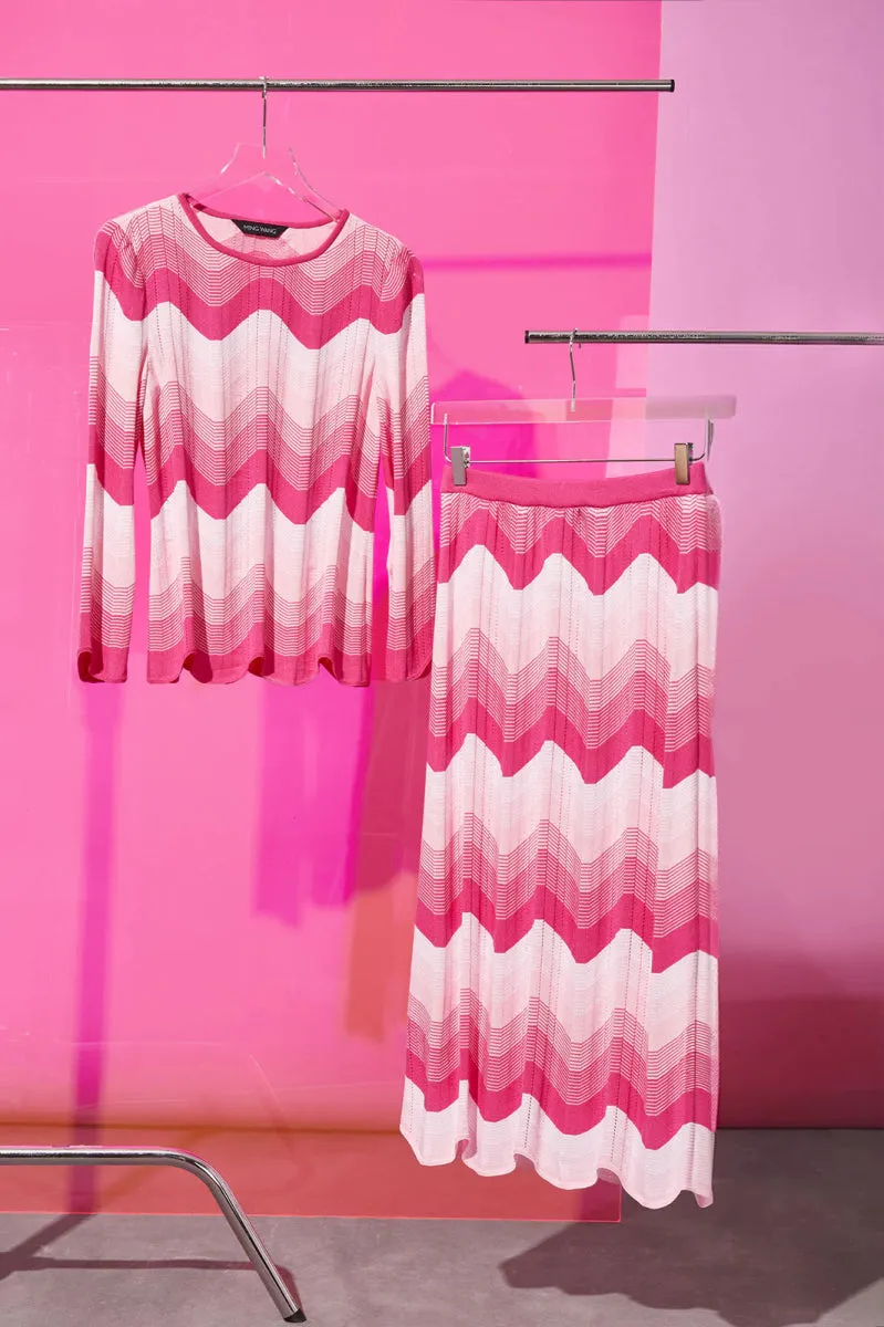 Shelly Scalloped Tunic | Pink