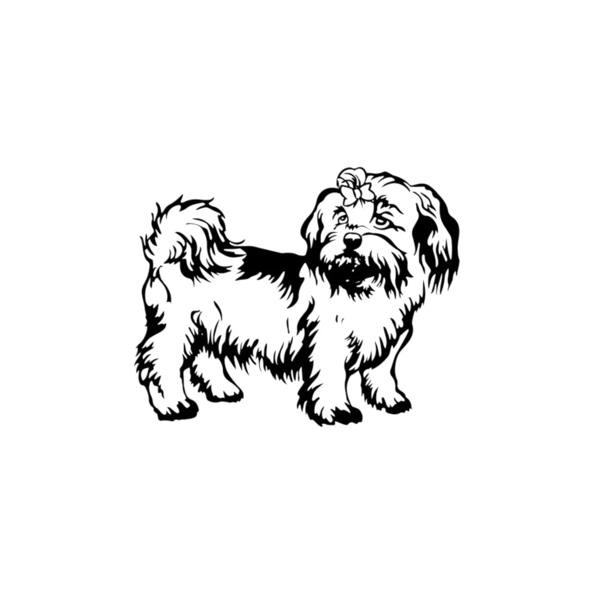 Shih Tzu Microfiber Duvet Cover
