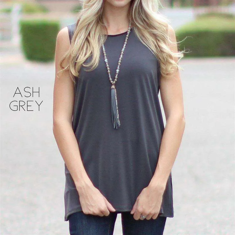 Side Slit Layering Tank | S-3XL