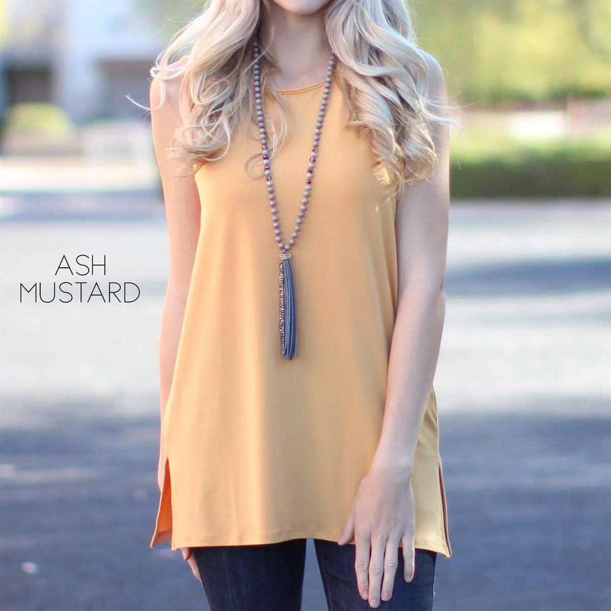 Side Slit Layering Tank | S-3XL