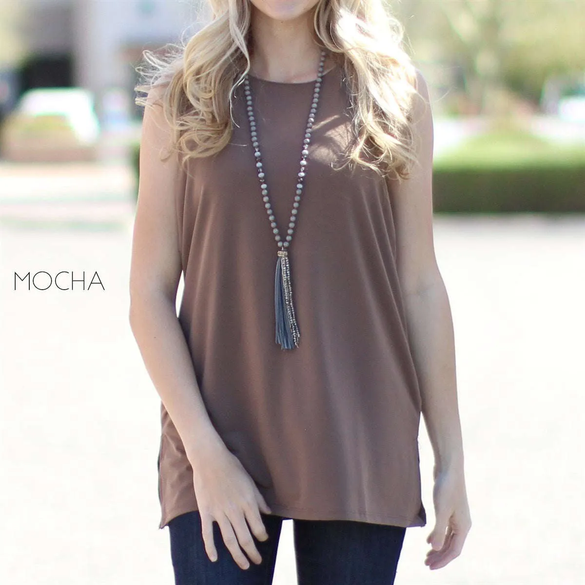 Side Slit Layering Tank | S-3XL