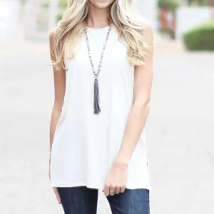 Side Slit Layering Tank | S-3XL