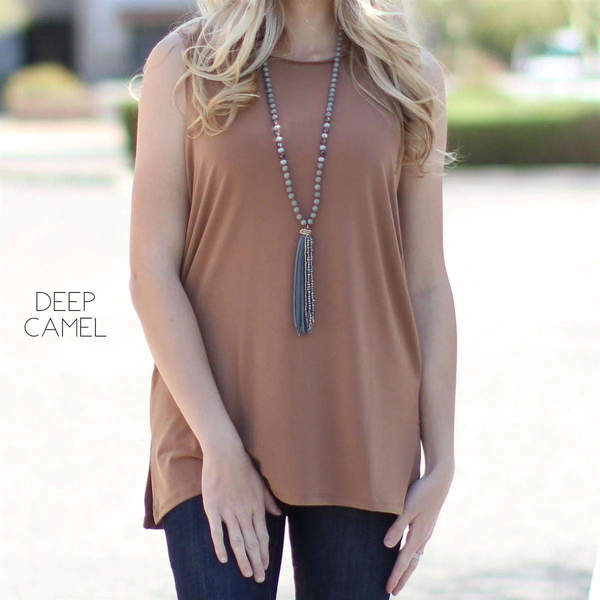 Side Slit Layering Tank | S-3XL