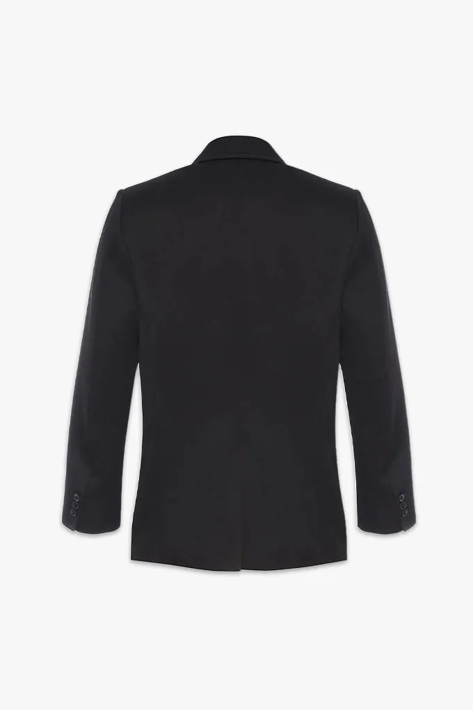 SINGLE BREASTED BLAZER | BLACK