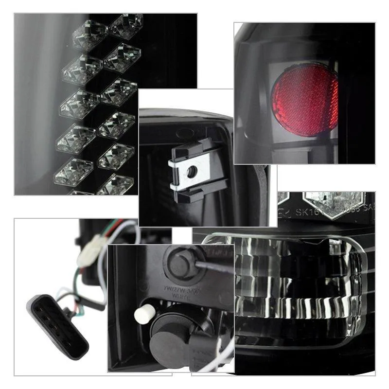 Spyder LED Tail Lights Chevy Blazer (92-94) Black / Black Smoke / Chrome / Red Clear / Red Smoke