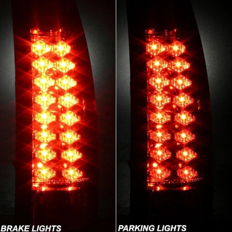 Spyder LED Tail Lights Chevy Blazer (92-94) Black / Black Smoke / Chrome / Red Clear / Red Smoke