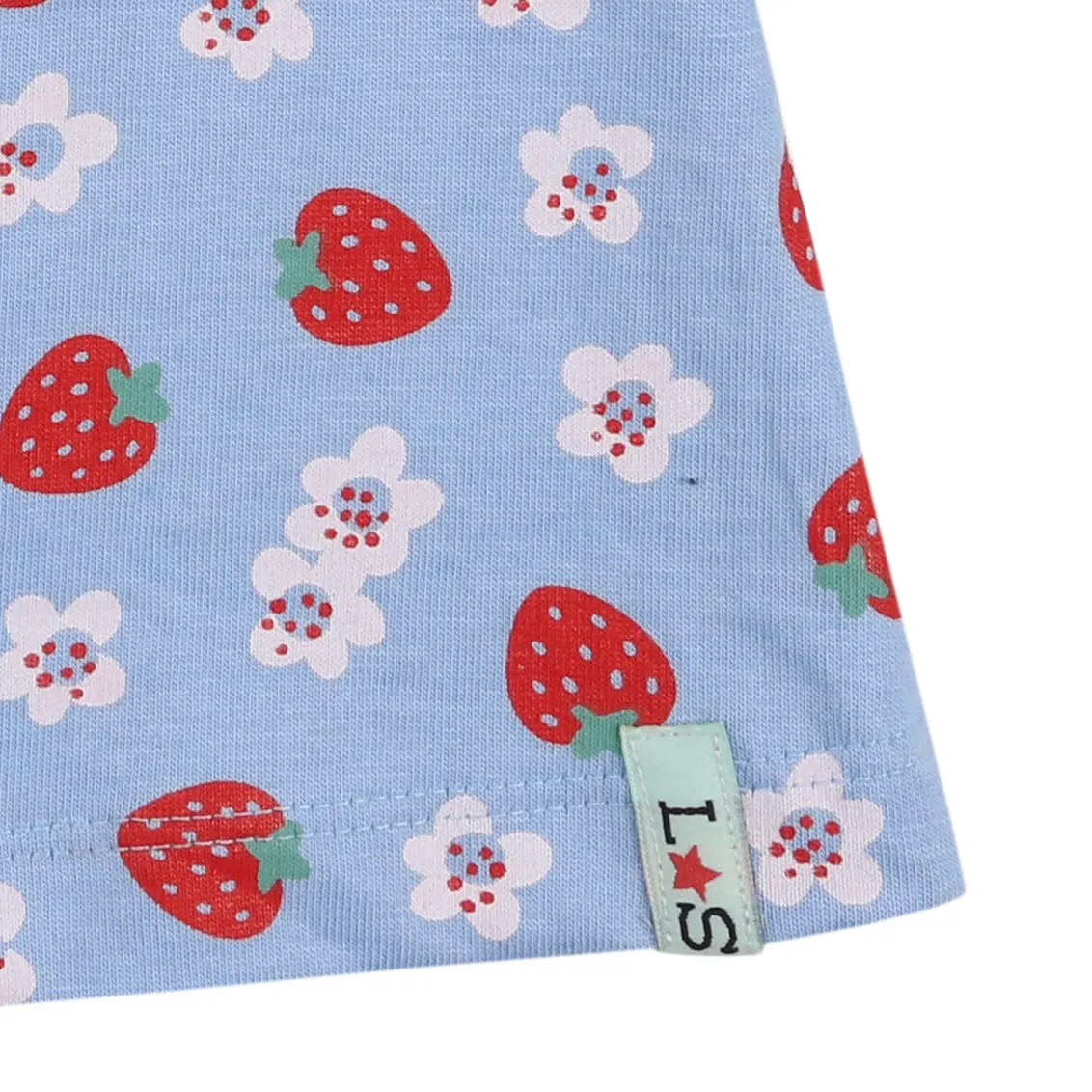 Strawberry stripe frill legging set