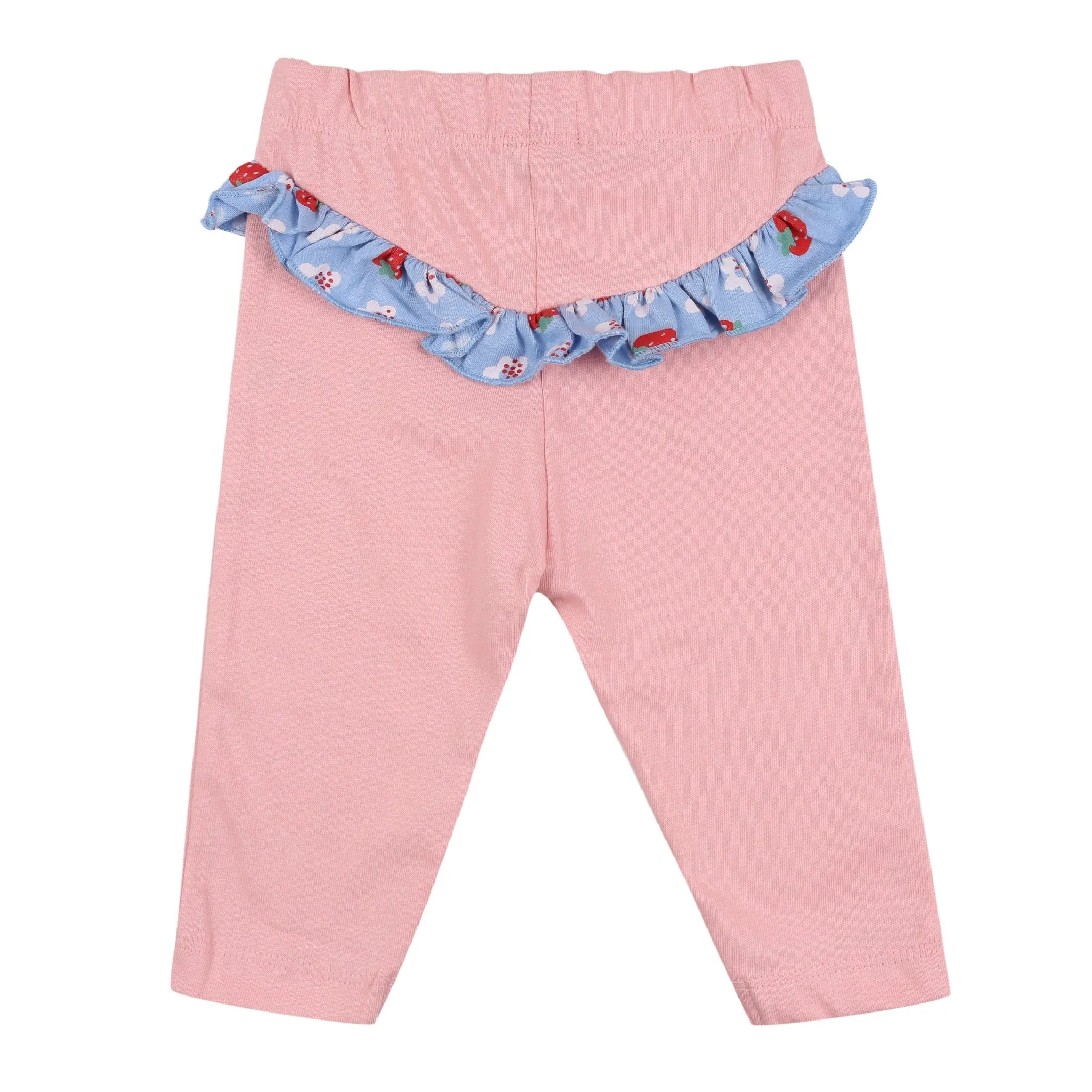 Strawberry stripe frill legging set