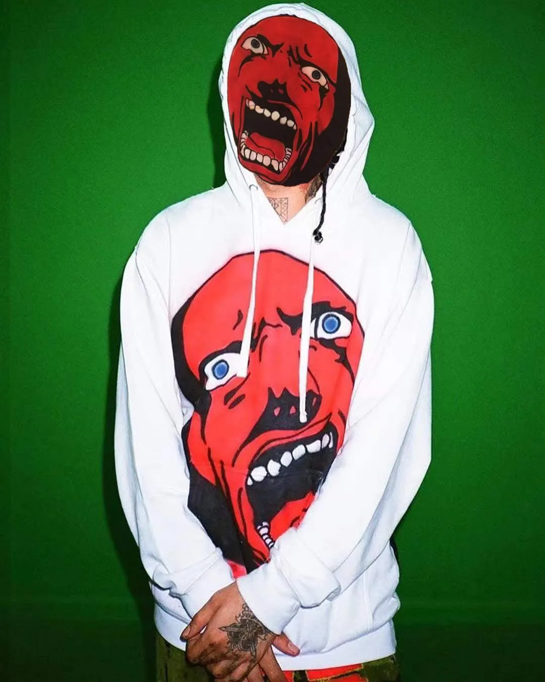 Surprised expression casual street home sports hoodie