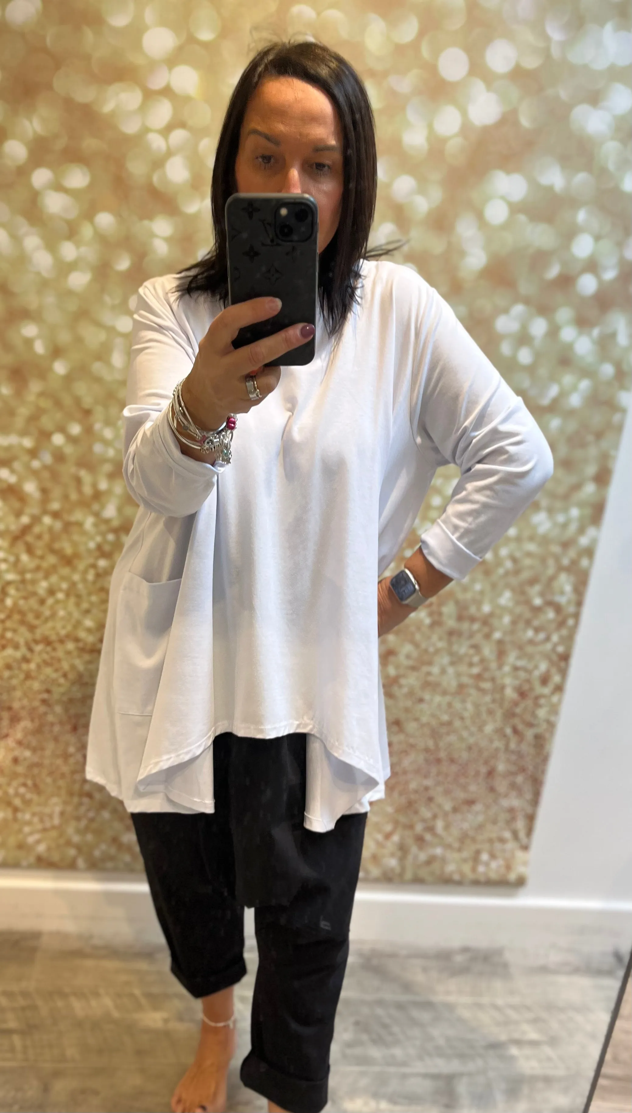 Swing round Neck Jersey Tunic Top