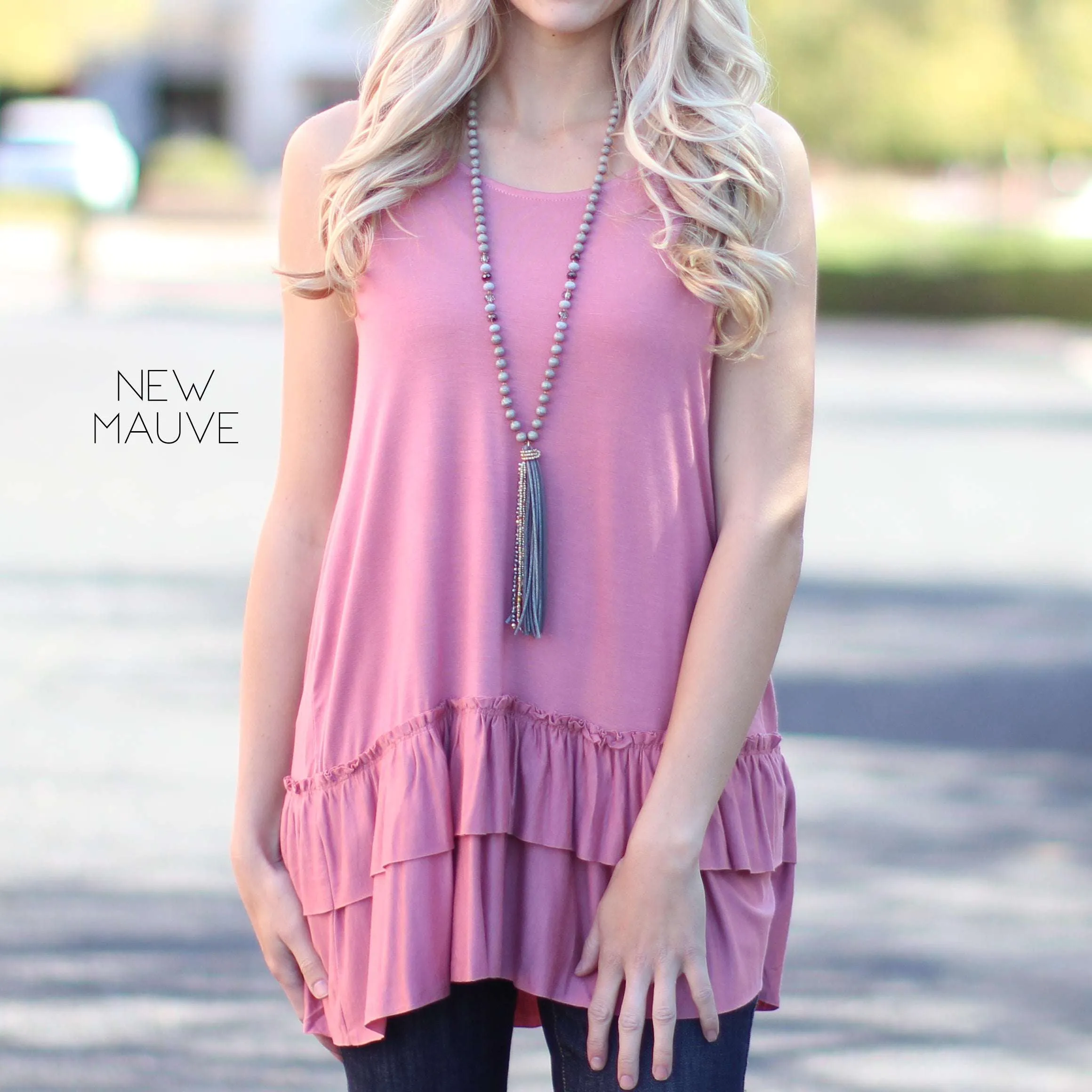 Tank Ruffle Tunic | S-XL
