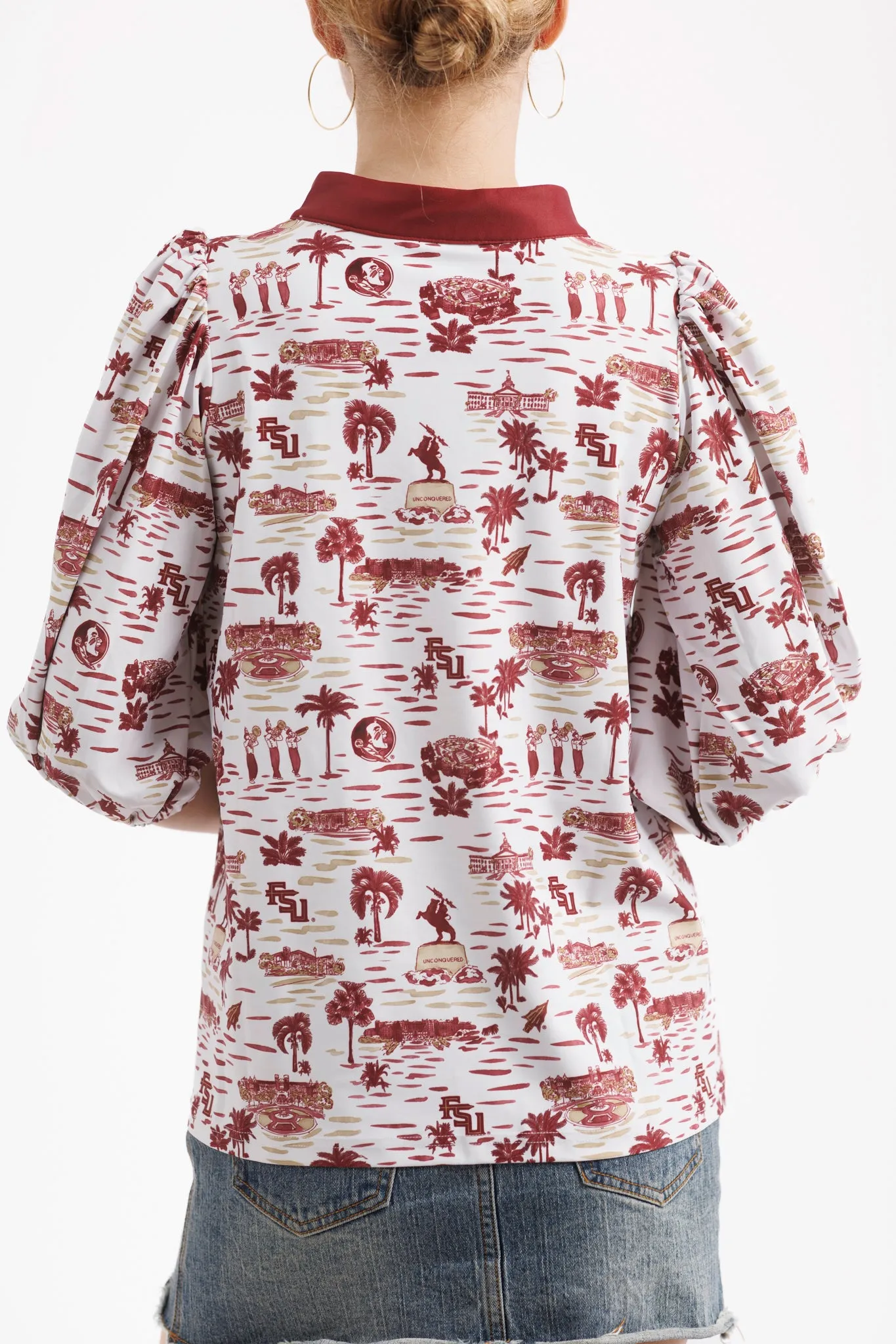 The Eliza Top - Florida State Toile