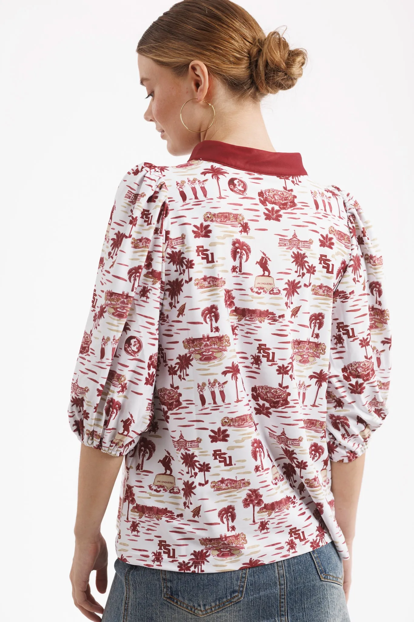 The Eliza Top - Florida State Toile