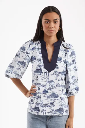 The Eliza Top - Penn State Toile