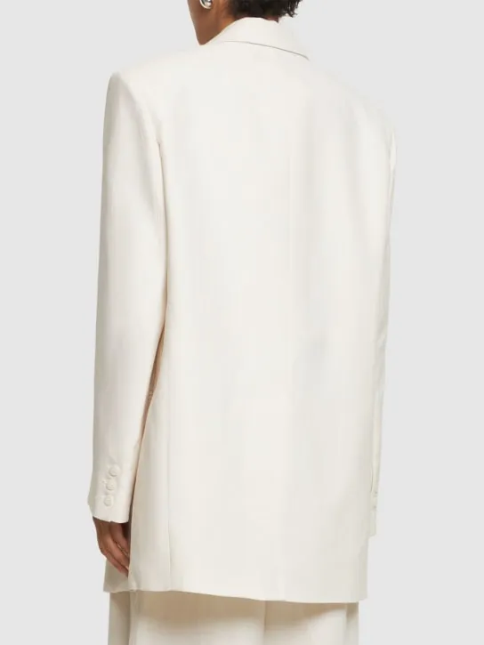 The Frankie Shop   Aiden linen &amp; viscose blazer 