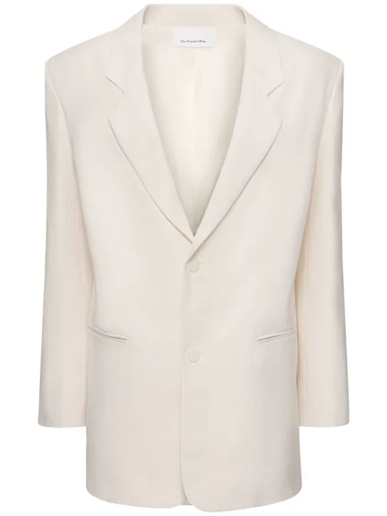 The Frankie Shop   Aiden linen &amp; viscose blazer 
