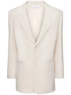 The Frankie Shop   Aiden linen &amp; viscose blazer 