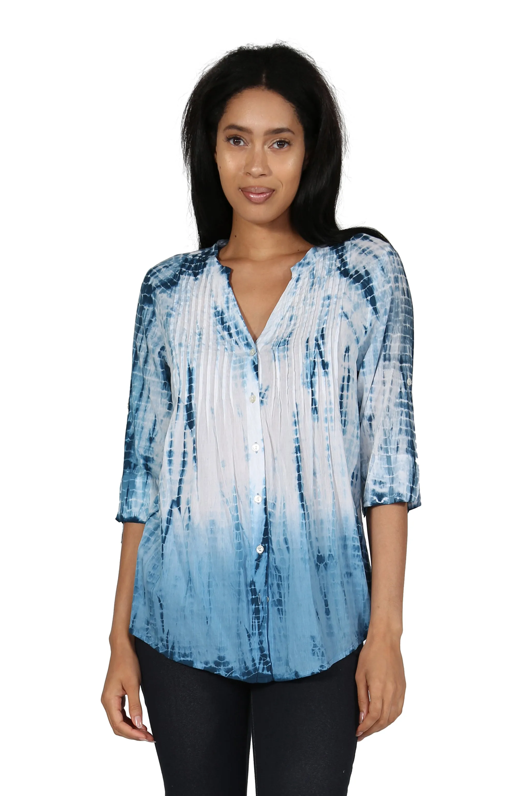 Tie Dye Pleated Tunic