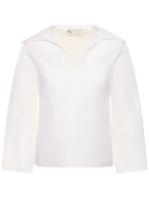 Tory Burch   Cotton silk gazar tunic shirt 
