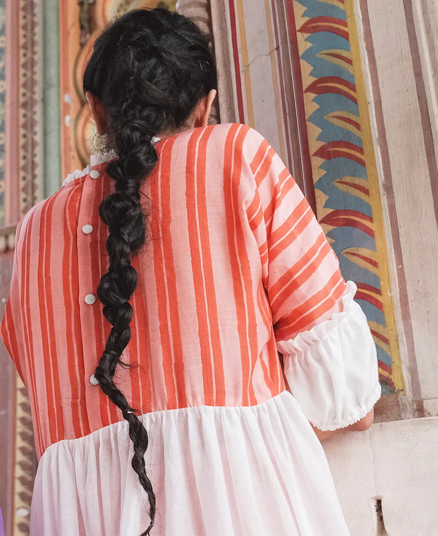 Trellis Stripe Tunic Set