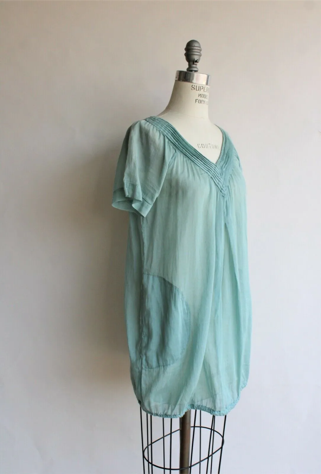 Trinity Anthropologie tunic blouse or dress with pockets, size Small