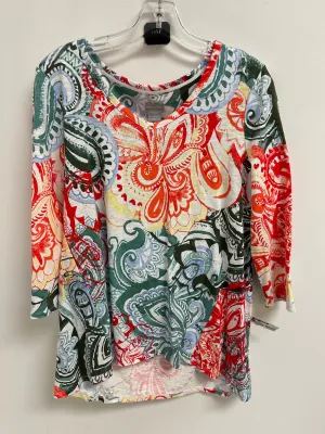 Tunic Long Sleeve By Chicos In Multi-colored, Size: M