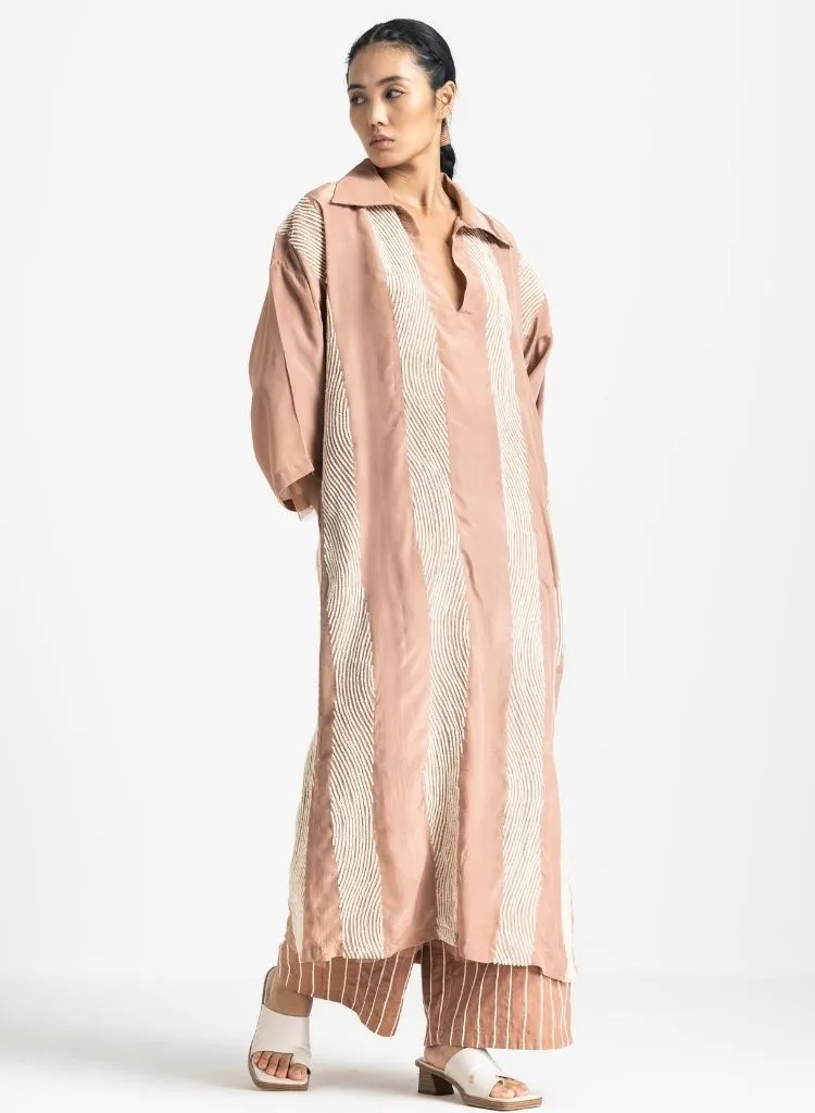V Neck Kaftan Set