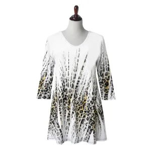Valentina Signa "Serengeti" Print V-Neck Tunic - 22897 - Sizes L - 1X