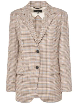 Weekend Max Mara   Peirak cotton &amp; linen blazer 