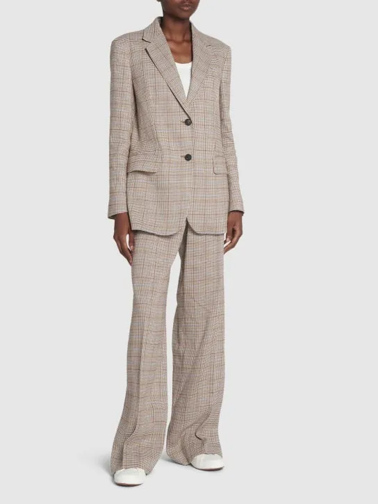 Weekend Max Mara   Peirak cotton &amp; linen blazer 