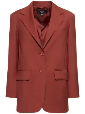 Weekend Max Mara   Veber single breast stretch wool blazer 