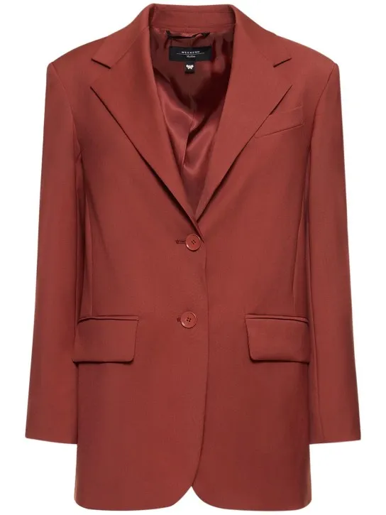Weekend Max Mara   Veber single breast stretch wool blazer 