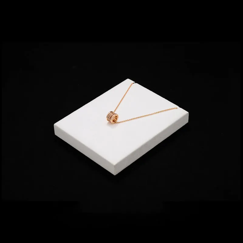 White Microfiber Jewelry Display Set TT148