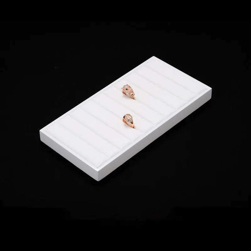 White Microfiber Jewelry Display Set TT148