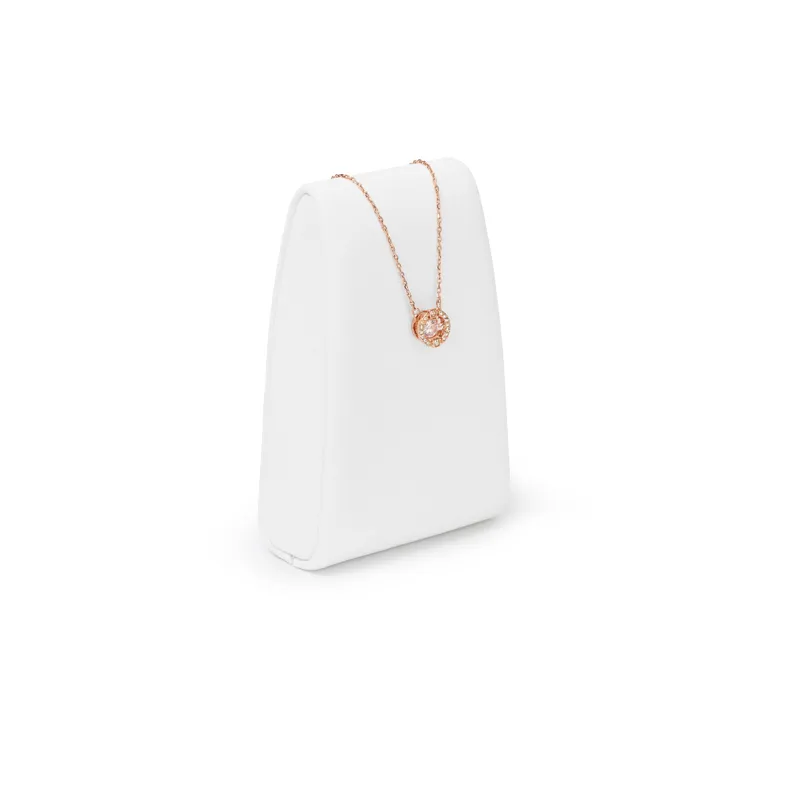 White Microfiber Jewelry Set TT110