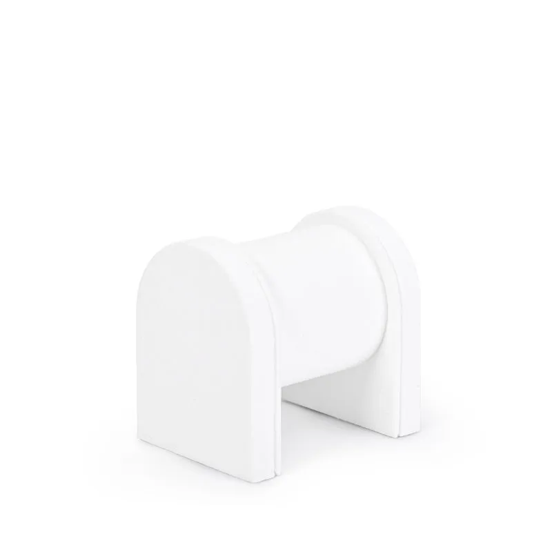 White Microfiber Jewelry Showcase Display Set TT056